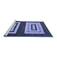 thumbnail image 2 of Ahgly Company Machine Washable Indoor Rectangle Abstract Blue Modern Area Rugs, 3' x 5', 2 of 4