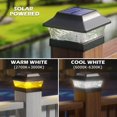 thumbnail image 2 of Luces solares tipo poste Siedinlar 4x4, metal, impermeables, paquete de 6, 2 of 6