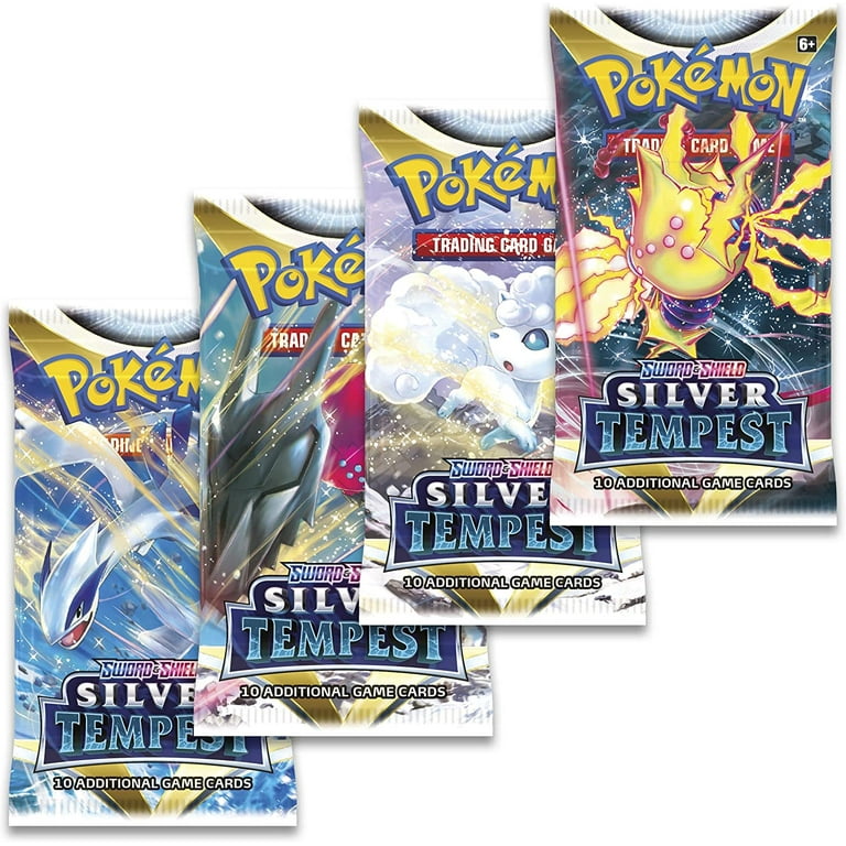  8 Packs Pokemon TCG: Sword & Shield Silver Tempest Booster Pack  - 10 Cards : Toys & Games