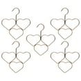 thumbnail image 3 of Shisuyan Hanging Scarf Hanger Rose Gold Iron 5Pcs, 3 of 8