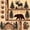 Brown 02, variant on Manfei Mountain Family Deer Zipper Twin Comforter Sets with Fitted Sheet and 2 Pillowcases,Wooded Pine Grove Zipper Bedding Set,Green Brown,Black Reversible,4pcs