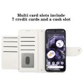 thumbnail image 2 of Allytech Wallet Case for Google Pixel 8, Luxury PU Leather Shockproof Protective Flip Cover for Women Girls, Kickstand Folio Case with Card Slots Holder Wrist Strap Lanyard - White, 2 of 7