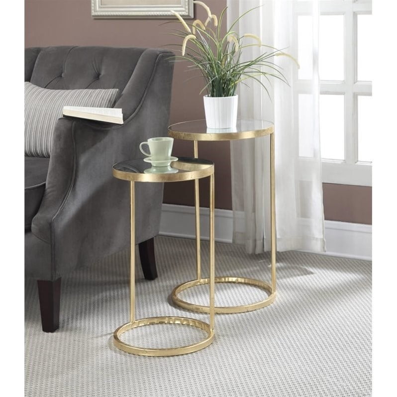 Convenience Concepts Gold Coast Nesting Mirror End Tables In Convenience Concepts Gold Coast Nesting Mirror End Tables In Canada