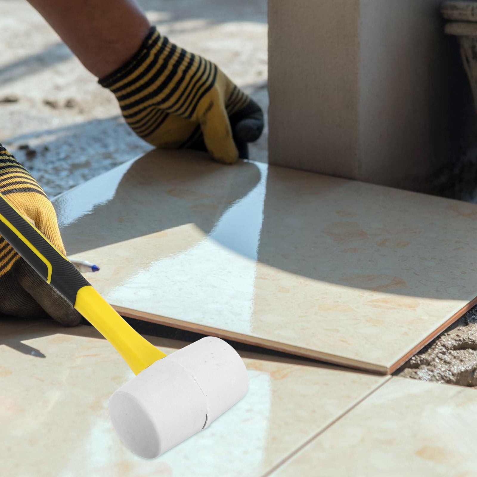 Tineasur Simple Design Hammer for Carpenters Rubber 1Pack