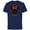 Navy, variant on Disney Minnie Mouse Red Bow Icon Prima Familia Spanish- Short Sleeve Cotton T-Shirt for Adults - Customized-Natural