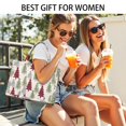 thumbnail image 5 of Large Capacity Tote Bag,Multicolor Christmas Tree Pattern Handbag Fashion Luxury Tote Bag,15.7"x13"x 5.1" Inches,Laptop Compatible, 5 of 6