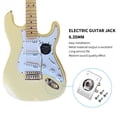 thumbnail image 2 of 4 Pcs Prise Guitare Électrique en Acier Inoxydable Carrée Argentée, 2 of 9