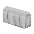 thumbnail image 3 of Esquirla Sofa Armrest Organizer, Bedside Bag Holder, Recliner Storage Bag, Couch Armrest Organizer for Phone, Books, Magazines, Small Items Grey, 3 of 8