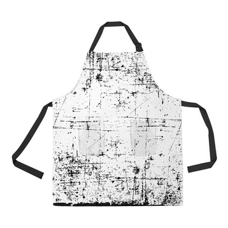 

ABPHQTO Grunge Texture Can Also Be Used As Frame Apron Home Kitchen Apron with Pockets