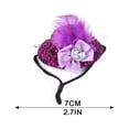thumbnail image 2 of LINMOUA Chicken Hats For Hen Small Funny Chicken Accessories Feather Top Hat, 2 of 4