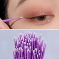 thumbnail image 5 of Disposable Pointed Nano Cotton Swabs Mascara Applicator Brush (yellow) 100 Pieces (d-b2), 5 of 5