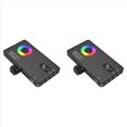 thumbnail image 1 of 2X Luz de Relleno de Vídeo LED RGB Luz de Vídeo Recargable con Batería de 4000 Mah Utilizada para Fotografía y Vídeo Relleno en, 1 of 10