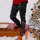 thumbnail image 1 of MKLEKYY Leggings con estampado navideño para mujer, leggings para hacer ejercicio, pantalones de yoga 5, 1 of 4