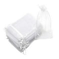 thumbnail image 1 of 100pcs Gauze Drawstring Bag Festival Goody Pouch Portable Jewelry Storage Pouch, 1 of 8
