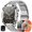 silver, variant on Smart Watch for Men, 2.01" HD Touchscreen, Bluetooth Calling (Answer/Make Calls), 100+ Sports Modes, 10-Day Standby, IP68 Waterproof, Fitness Tracker Compatible with Android & iPhone (3 Strap)