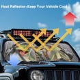 thumbnail image 4 of Yuyamidu Driving Frog Windshield Sun Shade for Jeep Wrangler TJ JK JKU 1997-2018, Funny Front Window Sunshade Sun Visor, Keep Your Car Cool, 4 of 7