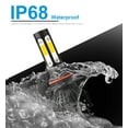 thumbnail image 6 of 9012/HIR2 LED Headlight 5202 FogLight Bulbs, 200W 11000 Lumens Bright LED Headlights, 6000K Cool White LED Headlight Conversion Kit IP68 Waterproof, Quick Installation, Pack of 4, 6 of 14