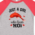 thumbnail image 4 of Inktastic Just a Girl Who Loves Koi Fish Girls Toddler T-Shirt, 4 of 5