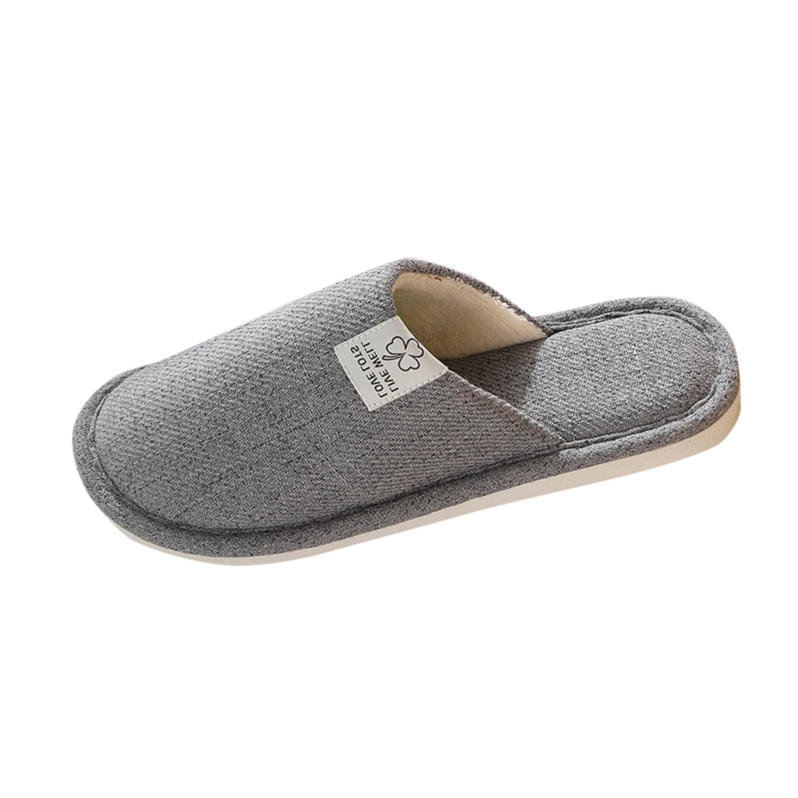 dmqupv Mens Slippers Mens Warm Slippers 