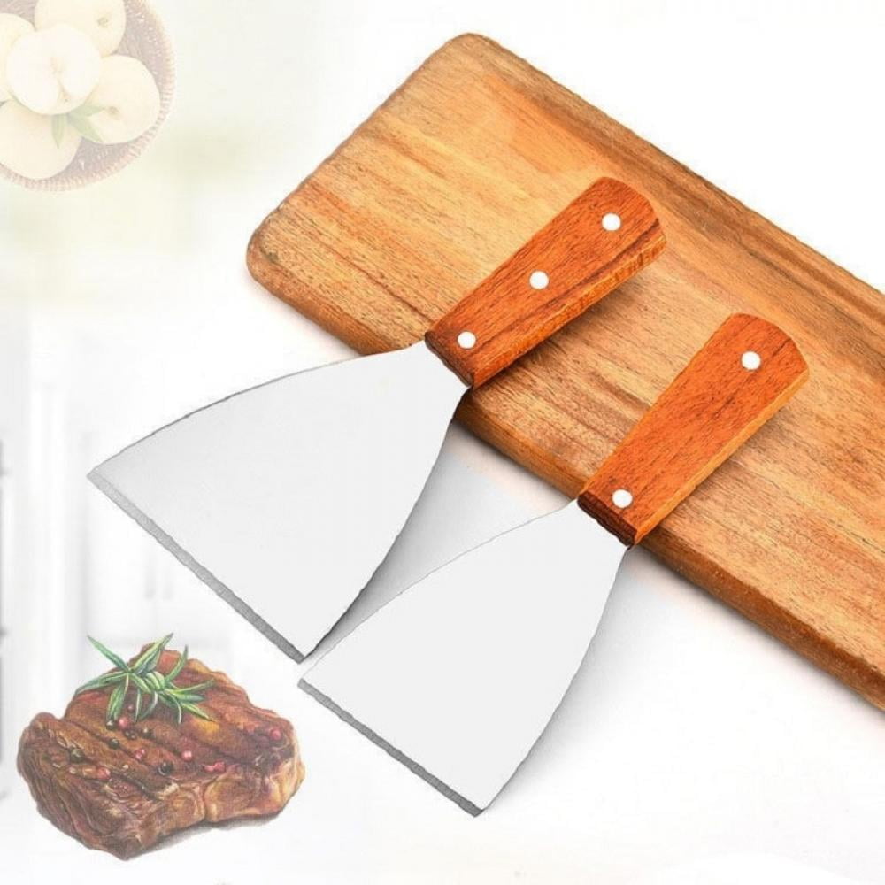 Stainless Steel Baking Cream Scraper Spatula Pastry Cake Dough Pizza Cutter Tool 