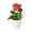 Rose Red, variant on Jubilant  Artificial Potted Plant Faux Rose Decoration Artificial Potted Rose Faux Flower Bonsai for Home Office Decor Maintenance-free Indoor for Photography