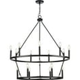 thumbnail image 3 of Gilliam Collection Nine-Light Matte Black New Traditional Chandelier, 3 of 10