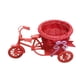 thumbnail image 5 of Cesta de flores artificiales para bicicleta, jarrón, cesta de almacenamiento de escritorio, regalos, forma de bicicleta Rojo, 5 of 9