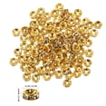 thumbnail image 2 of OULII 100Pcs Golden Rhinestone Rondelle Beads for Crafting Unique Jewelry and Bracelets, 2 of 8