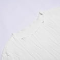thumbnail image 7 of Tshirts Shirts for Women Solid Color Short Sleeve Casual Slim Fit Crew Neck Refreshing Breathable Resistant Daily White Workout Tops Sizes M, 7 of 7
