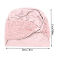 thumbnail image 3 of LIUYUNNN Headband Sweat Soft Breathable Lace Hijab Cap Seamless Under Scarf For Lightweight Stretchy Inner Bonnet, One Size, 3 of 4