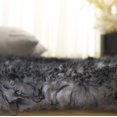 thumbnail image 4 of SAFAVIEH Sheep Skin Tiana Animal Runner Rug, Ivory/Dark Charcoal, 2' x 8'5", 4 of 10