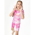 thumbnail image 4 of Beezizac Birthday Girl Short Sleeve Cotton Pajamas Tie-Dye 2-Piece PJs Set Size 12, 4 of 7