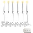 thumbnail image 1 of Advancent Bolas de cristal transparentes con forma de árbol de Navidad, luces LED, velas, decoración para fiestas, ganchos y velas. Kits de decoración para fiestas tipo+5, 1 of 6