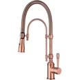 thumbnail image 4 of Robinet de Cuisine à une Poignée de Style Commercial en Acier Inoxydable, Pré-Rinçage, à Bec Rétractable, Robinets d'Évier de Cuisine en Nickel Brossé, Robinet d'Évier Rétractable, 4 of 5