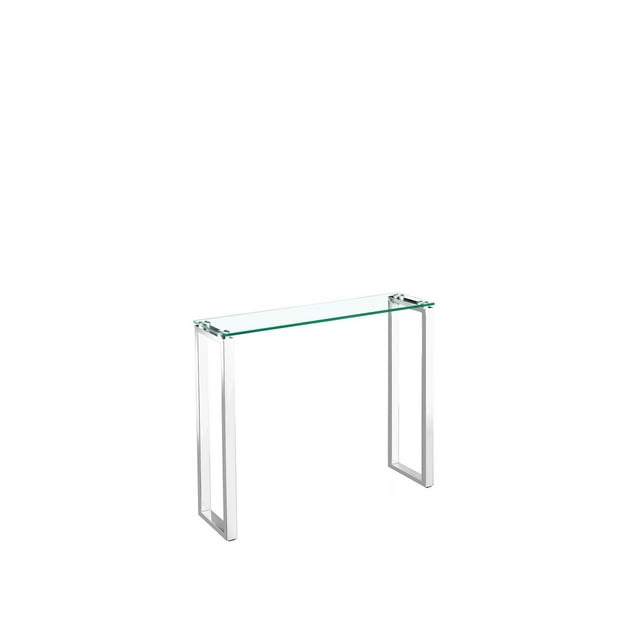 Heavenly Collection <br>Table Console en Verre en Argent