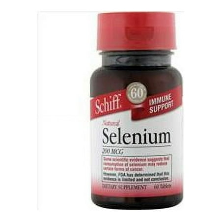 Schiff Natural Selenium 200 mcg 60 Tablets