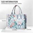 thumbnail image 3 of Large Capacity Tote Bag,Pioneer Flower Floral Print Pattern Handbag Fashion Luxury Tote Bag,15.7"x13"x 5.1" Inches,Laptop Compatible, 3 of 6
