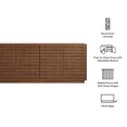 thumbnail image 3 of Render 4-Door Fluted Sideboard Cabinet TV Stand in Walnut, 3 of 10