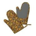 thumbnail image 5 of Hirioo Vintage Sunflower and Corn Autumn for Silicone Oven Mitts for BBQ, Baking, Cooking, Set of 2, Heat Resistant 260℃, Non-Slip Kitchen Essentials, 5 of 6