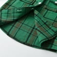 thumbnail image 5 of lnmuld Unisex Toddler Plaid Button Down Shirt | Long Sleeve Lapel Collar Top for Boys & Girls | Stylish Comfortable School & Party Wear Size:6-12 Months, 5 of 6