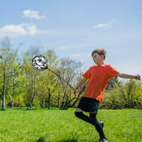 Worgeous Football Training Net with Adjustable Waist Belt for Youth Black Nylon Comprehensive Skill Enhancer