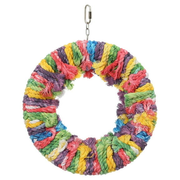Featherland Paradise Large Cotton Snuggle Ring Bird Toy
