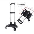 thumbnail image 1 of Portable 4/5 Wheel Trolley Rack Aluminum Alloy Foldable Pullling Rod Carrier for Student Backpack Pet Bag Load Bearing 15kg ShopWise Round, 1 of 8