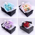 thumbnail image 2 of 1 Bouquet Artificial Soap Rose Flower Wedding Decor Valentine Day Festival Gift, 2 of 4