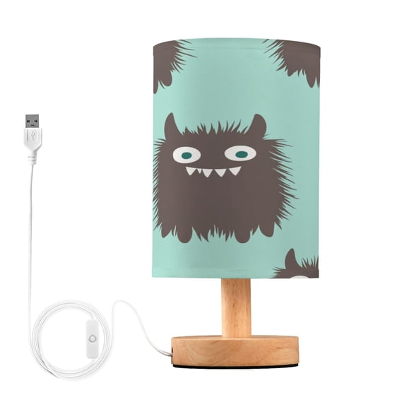 BZSMCE Lamp Modern Mini Shaggy Monste Pattern Creative Patter Night Light