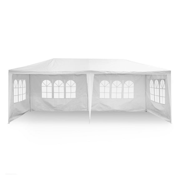 Toldo Carpa Para Fiesta 6x3 Impermeable 4 Paredes Eventos Blanco