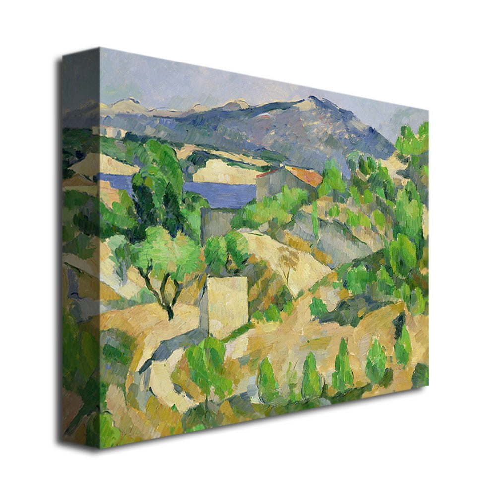 Trademark Fine Art "Mountains In Provence" Canvas Wall Art by Paul Cezanne
