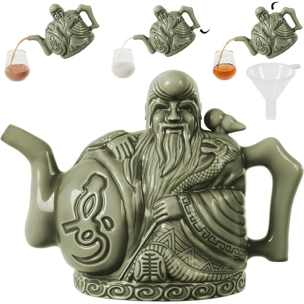 Assassins Teapot Handmade Chinese Ceramic Assassin Teapot, Magic Trick