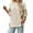 Beige, variant on Duoif Womens Sweatshirt Women's Oversized Crew Neck Sweatshirt - Loose Top with Side Slit Sweatshirt for Women Beige L