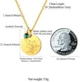 thumbnail image 6 of FindChic Birth Flower Necklaces for Women with Birthstone Gold Plated Stainless Steel Jan. to Dec. Guardian Month Floral Lily Pendant Necklace Jewelry Gift for Her Birthday Christmas (Box), 6 of 8